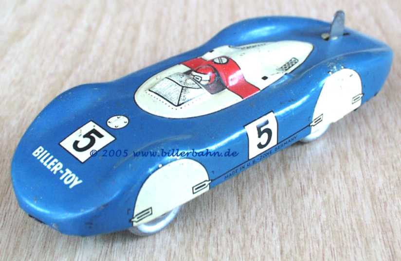 No. 5 in blue / cream