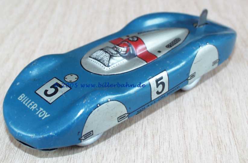 No. 5 in blue / silver